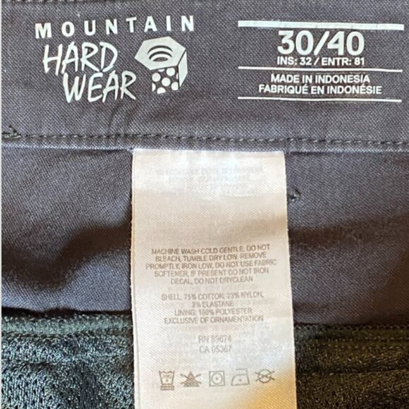 Mountain HardWear All Day Stretch AP Convertible Hiking Pants 32x29.5 Gray #70S - Picture 8 of 9
